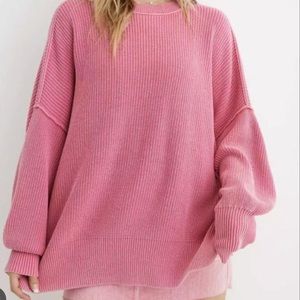 Aerie offline Pink Sweater